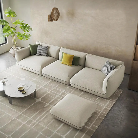 TOFU Agnes Three Seater Sofa, Modular Sofa, Suede Luxepalace.co.uk