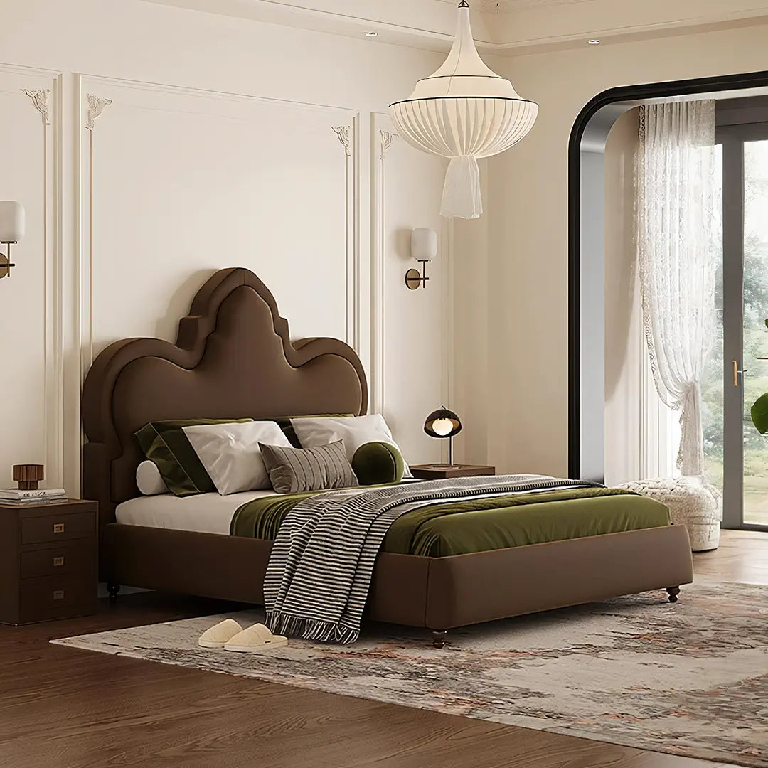 Thalia Wingback King Size Bed, Double Bed Luxepalace.co.uk