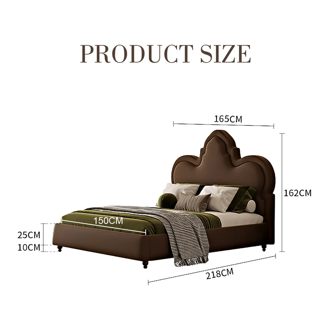 Thalia Wingback King Size Bed, Double Bed Luxepalace.co.uk