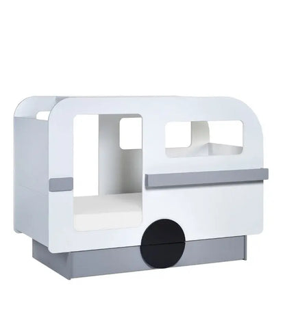 Tourer Caravan Bed - Vapor Grey And White Luxepalace