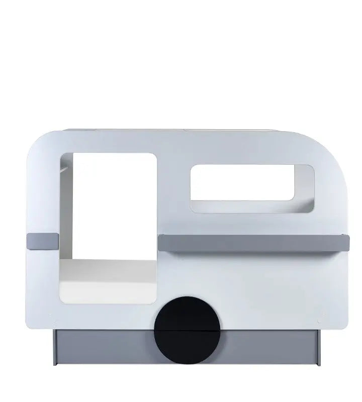 Tourer Caravan Bed - Vapor Grey And White Luxepalace