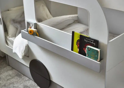 Tourer Caravan Bed - Vapor Grey And White Luxepalace