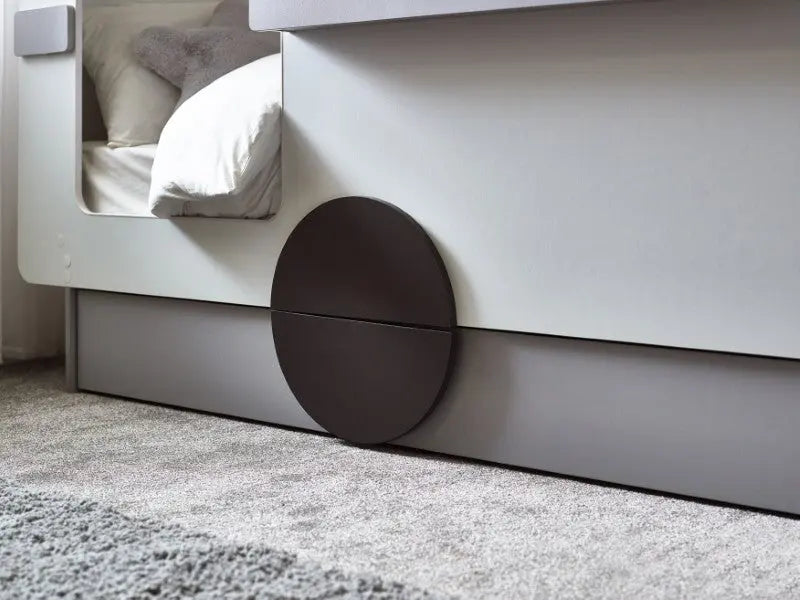 Tourer Caravan Bed - Vapor Grey And White Luxepalace