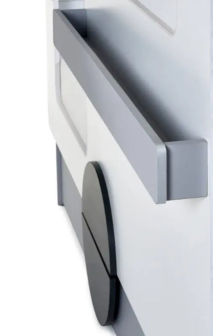 Tourer Caravan Bed - Vapor Grey And White Luxepalace