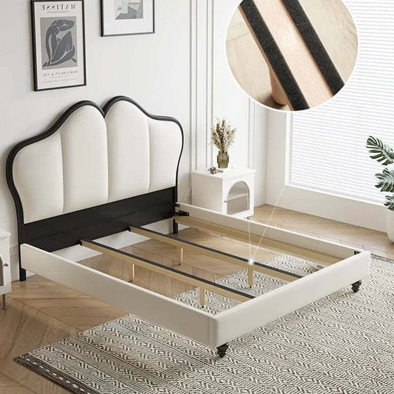 Tracy Cream King Size / Super King Size Bed, Cream Luxepalace.co.uk