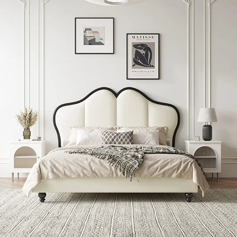 Tracy Cream King Size / Super King Size Bed, Cream Luxepalace.co.uk