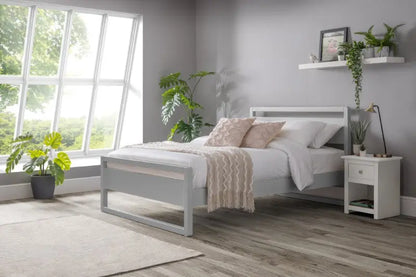 Venice 135cm Double Bed - Dove Grey Luxepalace