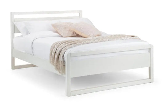 Venice 135cm Double Bed - Surf White Luxepalace