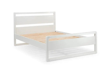 Venice 135cm Double Bed - Surf White Luxepalace
