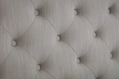 Wilton 4 Drawer 135cm Double Bed - Grey Linen Luxepalace