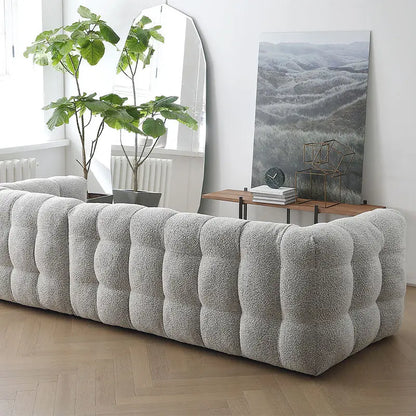 Zobah Two Seater, Three Seater Sofa, Grey Boucle Luxepalace.co.uk