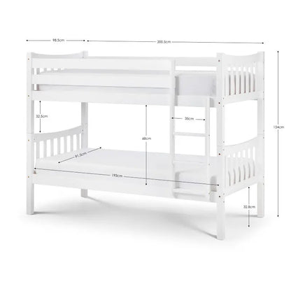 Zodiac Bunk Bed - Bright White Luxepalace